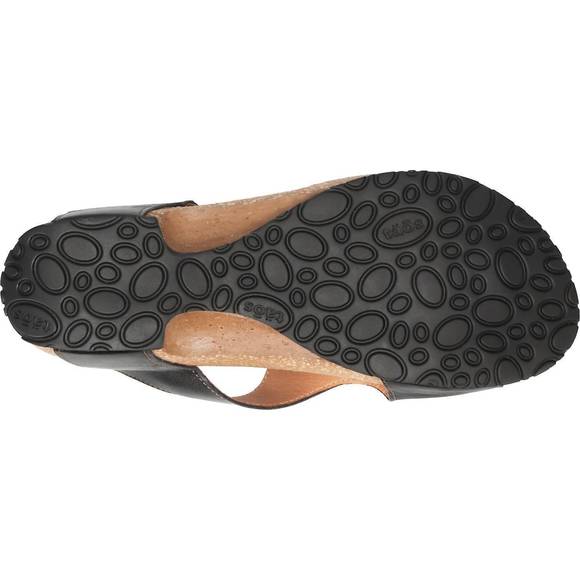 NEW TAOS women's loop leather casual thong sandals in black - Picture 4 of 4